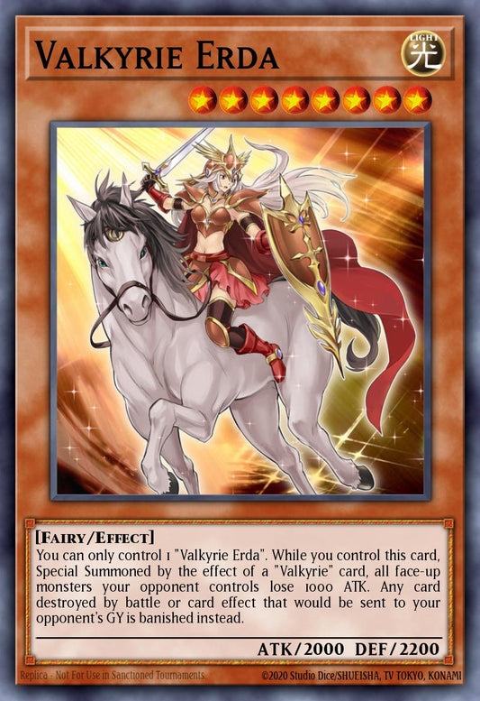 (089) YuGiOh TCG MP20: 2020 Tin of Lost Memories Mega Pack Single: Valkyrie Erda  Super Rare