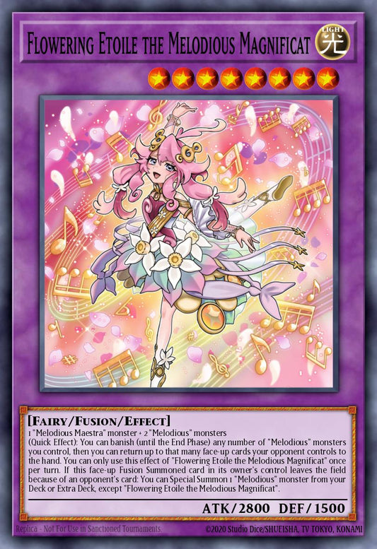 (036) YuGiOh TCG LEDE: Legacy of Destruction Single: Flowering Etoile the Melodious Magnificat  Super Rare