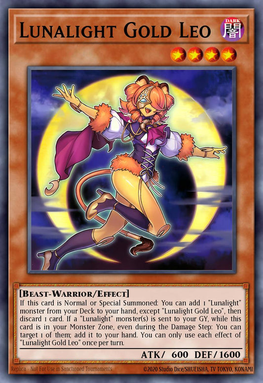 (DUAD005) YuGiOh TCG Duelist’s Advance Single: Lunalight Gold Leo (V.2 - Starlight Rare)  Starlight Rare