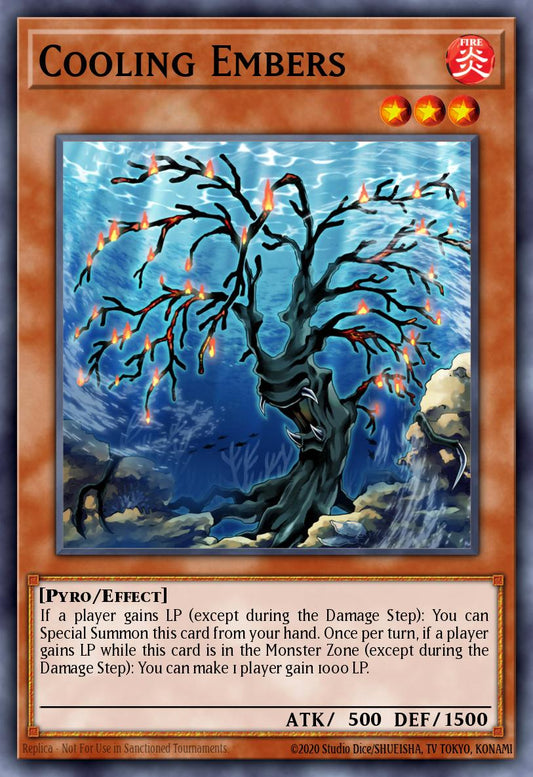 (033) YuGiOh TCG LEDE: Legacy of Destruction Single: Cooling Embers  Common