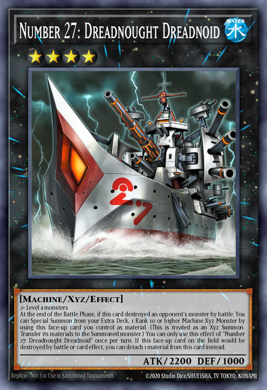 (083) YuGiOh TCG DUOV: Duel Overload Single: Number 27: Dreadnought Dreadnoid  Ultra Rare