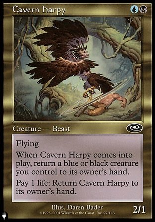 (097) Magic The Gathering The List Single: Cavern Harpy  Common