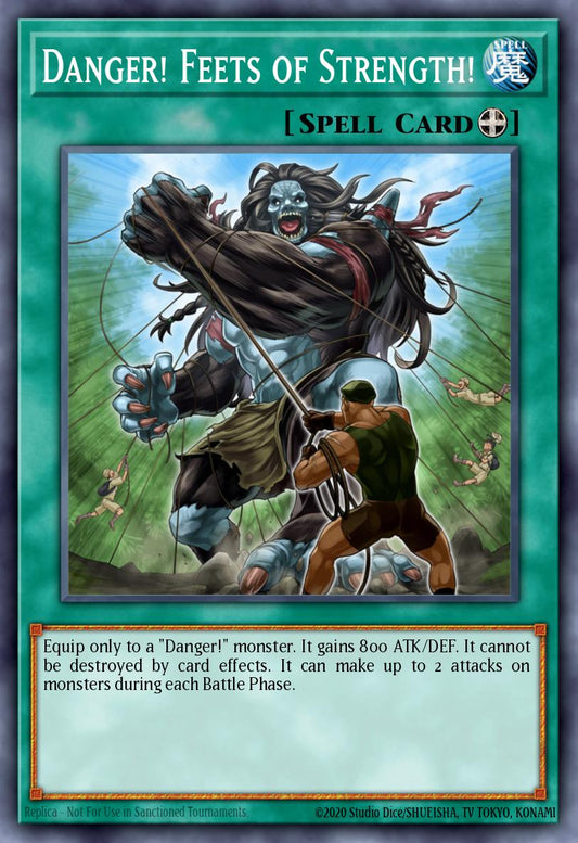 (086) YuGiOh TCG MP20: 2020 Tin of Lost Memories Mega Pack Single: Danger! Feets of Strength!  Common