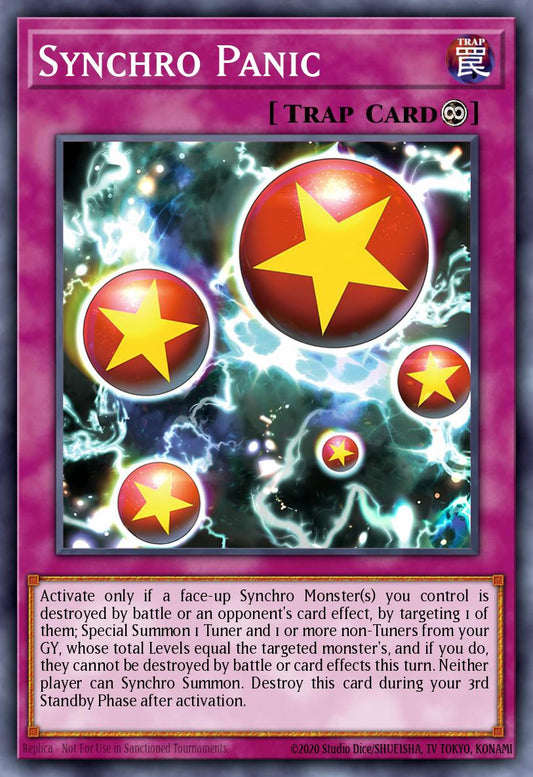 (037) YuGiOh TCG BLTR: Battles of Legend: Terminal Revenge Single: Synchro Panic  Ultra Rare