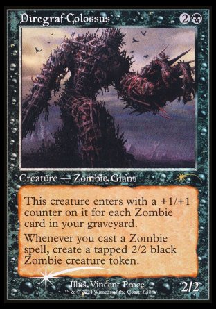 (840) Magic The Gathering Secret Lair Drop Series Single: Diregraf Colossus  Rare