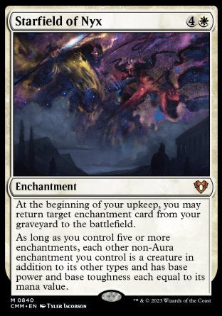 (840) Magic The Gathering Commander Masters: Extras Single: Starfield of Nyx  Mythic