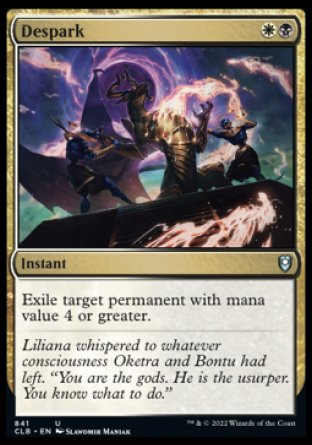 (841) Magic The Gathering Commander Legends: Battle for Baldur's Gate: Extras Single: Despark  Uncommon