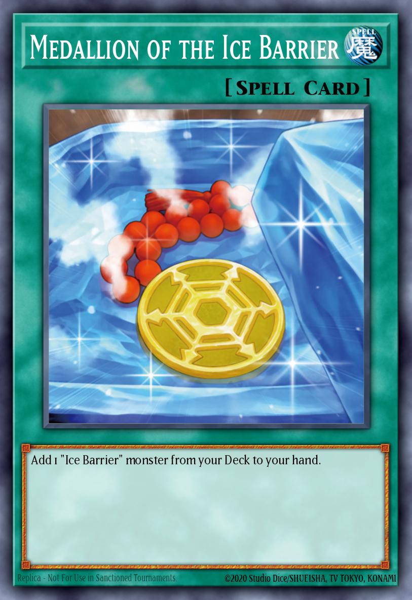 (055) YuGiOh TCG HAC1: Hidden Arsenal: Chapter 1 Single: Medallion of the Ice Barrier (V.2 - Parallel Rare)  Parallel Rare