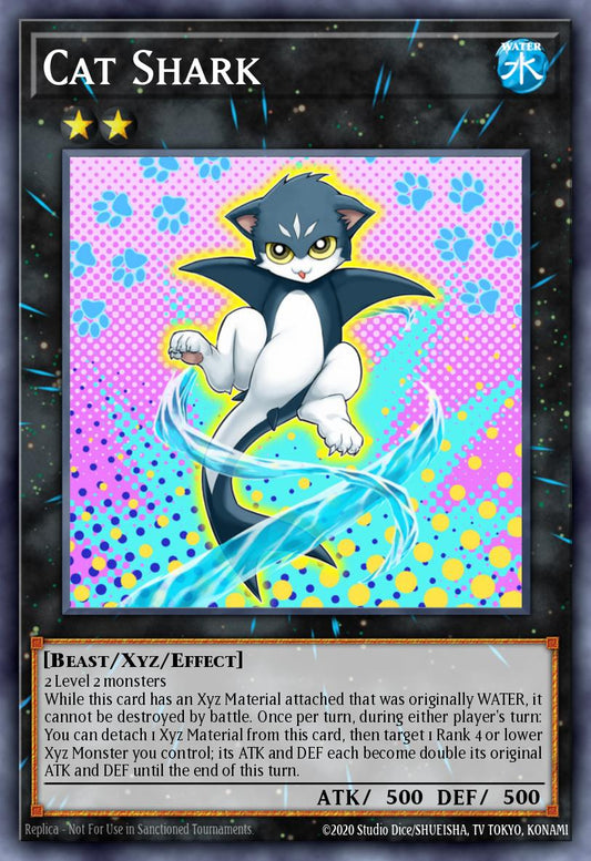 (016) YuGiOh TCG PGL2: Premium Gold 2 Single: Cat Shark  Gold Secret Rare