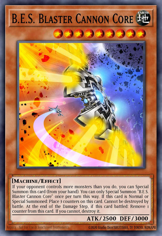(111) YuGiOh TCG MP20: 2020 Tin of Lost Memories Mega Pack Single: B.E.S. Blaster Cannon Core  Common