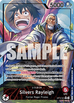 (001) One Piece TCG OP12: Legacy of the Master Single: Silvers Rayleigh (OP12-001) (V.2)  Alternate Art