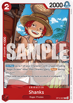 (007) One Piece TCG OP12: Legacy of the Master Single: Shanks (OP12-007)  Common