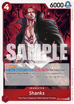 (008) One Piece TCG OP12: Legacy of the Master Single: Shanks (OP12-008) (V.1)  Rare