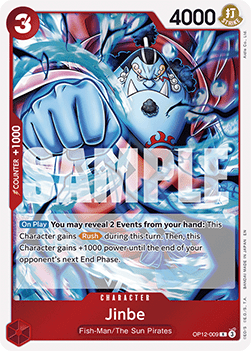 (009) One Piece TCG OP12: Legacy of the Master Single: Jinbe (OP12-009)  Rare