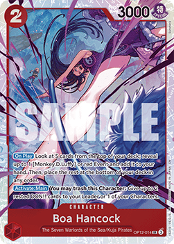 (014) One Piece TCG OP12: Legacy of the Master Single: Boa Hancock (OP12-014) (V.1)  Super Rare