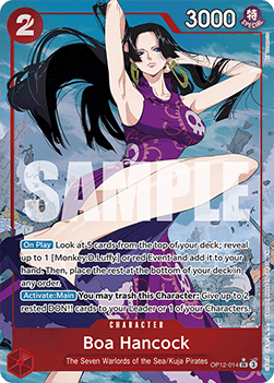 (014) One Piece TCG OP12: Legacy of the Master Single: Boa Hancock (OP12-014) (V.2)  Alternate Art