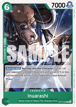 (022) One Piece TCG OP12: Legacy of the Master Single: Inuarashi (OP12-022)  Common