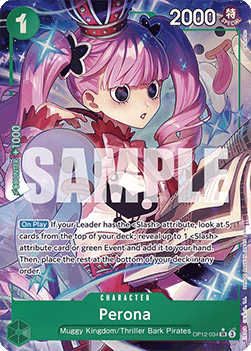 (034) One Piece TCG OP12: Legacy of the Master Single: Perona (OP12-034) (V.2)  Alternate Art