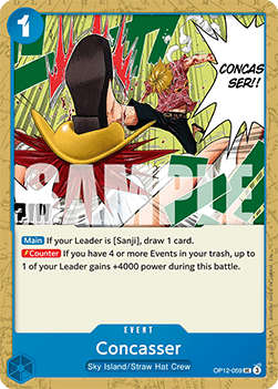 (059) One Piece TCG OP12: Legacy of the Master Single: Concasser (OP12-059)  Uncommon