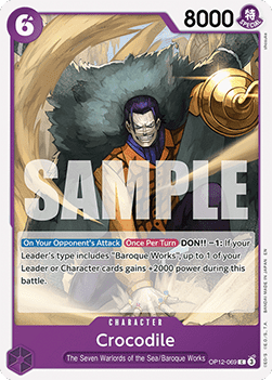 (069) One Piece TCG OP12: Legacy of the Master Single: Crocodile (OP12-069)  Common