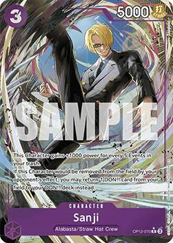 (070) One Piece TCG OP12: Legacy of the Master Single: Sanji (OP12-070) (V.2)  Alternate Art