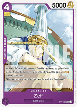 (072) One Piece TCG OP12: Legacy of the Master Single: Zeff (OP12-072)  Uncommon