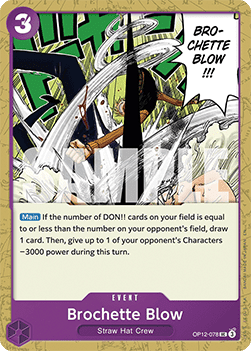 (078) One Piece TCG OP12: Legacy of the Master Single: Brochette Blow (OP12-078)  Uncommon
