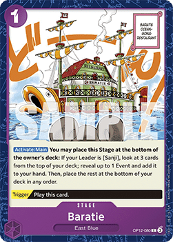 (080) One Piece TCG OP12: Legacy of the Master Single: Baratie (OP12-080)  Common
