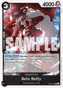 (090) One Piece TCG OP12: Legacy of the Master Single: Belo Betty (OP12-090)  Common