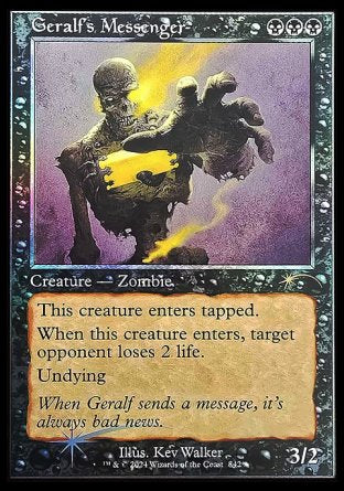 (842) Magic The Gathering Secret Lair Drop Series Single: Geralf's Messenger  Rare
