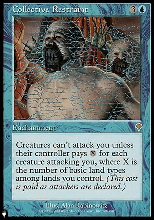 (049) Magic The Gathering The List Single: Collective Restraint  Rare