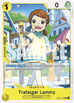(105) One Piece TCG OP12: Legacy of the Master Single: Trafalgar Lammy (OP12-105)  Common