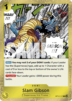 (117) One Piece TCG OP12: Legacy of the Master Single: Slam Gibson (OP12-117)  Rare