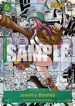 (118) One Piece TCG OP12: Legacy of the Master Single: Jewelry Bonney (OP12-118) (V.3)  Manga Rare
