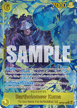 (119) One Piece TCG OP12: Legacy of the Master Single: Bartholomew Kuma (OP12-119) (V.2)  Alternate Art
