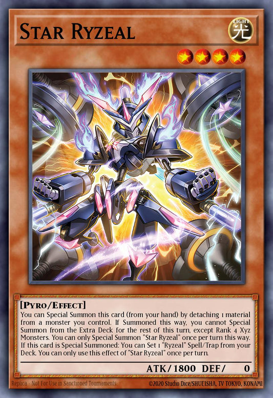 (022) YuGiOh TCG ALIN: Alliance Insight Single: Star Ryzeal (V.2 - Quarter Century Secret Rare)  Quarter Century Secret Rare
