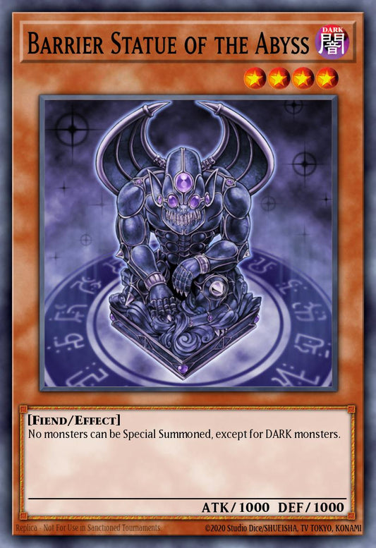 (111) YuGiOh TCG MAGO: Maximum Gold Single: Barrier Statue of the Abyss  Rare