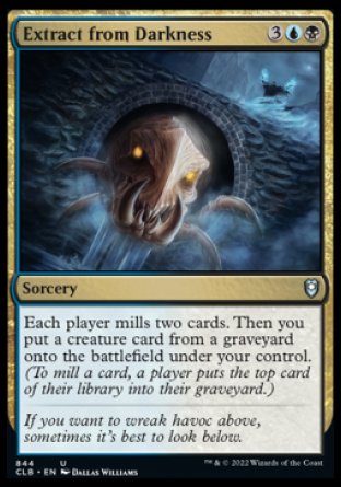 (844) Magic The Gathering Commander Legends: Battle for Baldur's Gate: Extras Single: Extract from Darkness  Uncommon