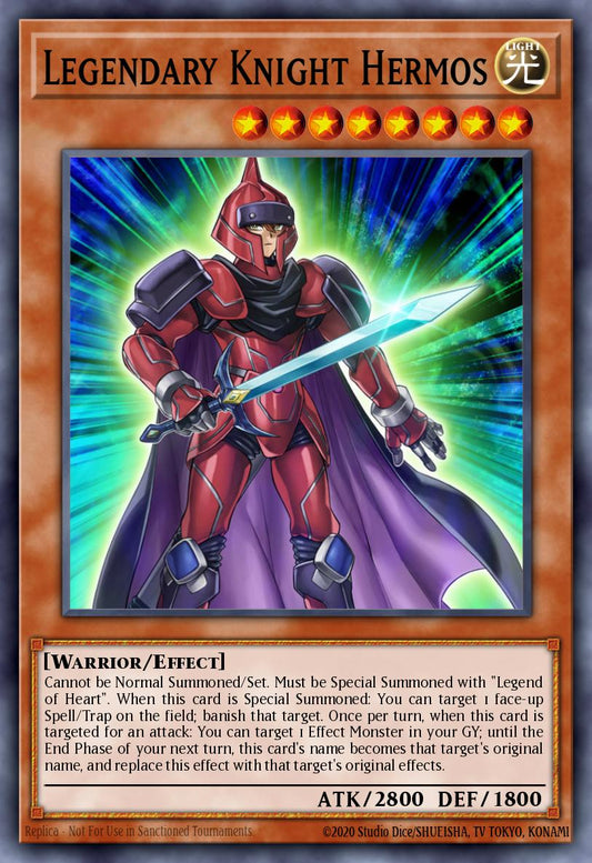 (003) YuGiOh TCG DLCS: Dragons of Legend: The Complete Series Single: Legendary Knight Hermos (V.4 - Ultra Rare)  Ultra Rare