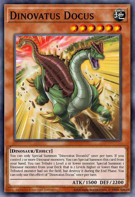 (030) YuGiOh TCG LEDE: Legacy of Destruction Single: Dinovatus Docus  Common