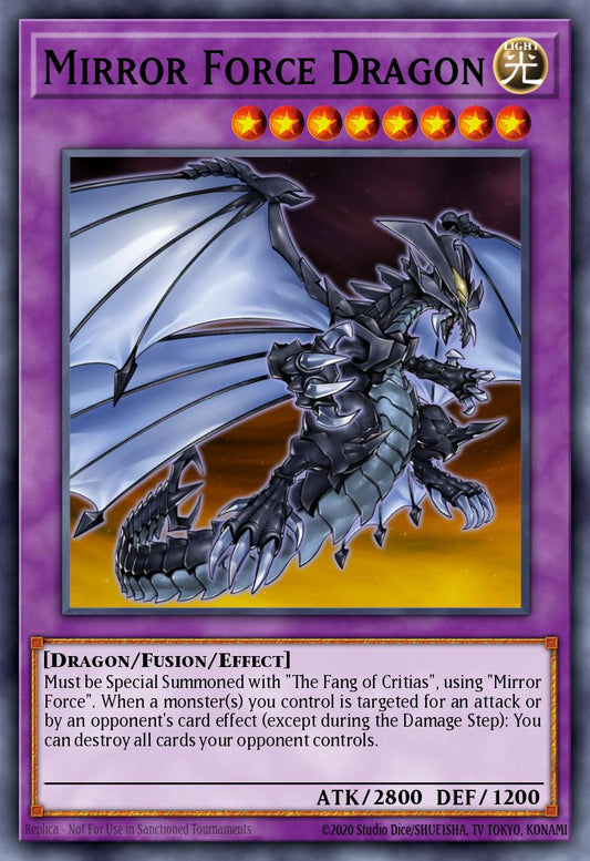 (057) YuGiOh TCG DLCS: Dragons of Legend: The Complete Series Single: Mirror Force Dragon  Common