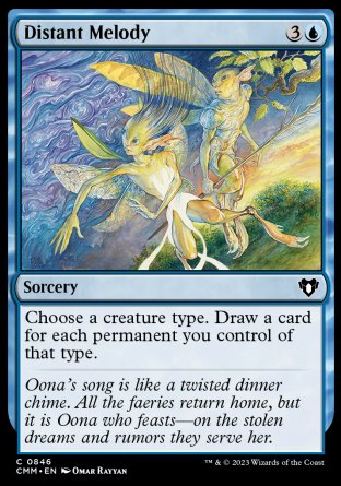 (846) Magic The Gathering Commander Masters: Extras Single: Distant Melody  Common