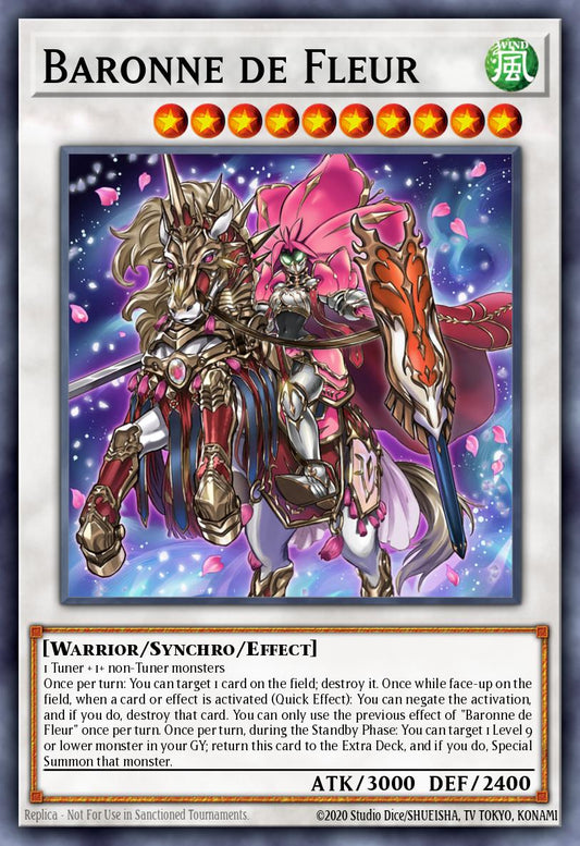 (034) YuGiOh TCG RA01: 25th Anniversary Rarity Collection Single: Baronne de Fleur (V.2 - Ultra Rare)  Ultra Rare