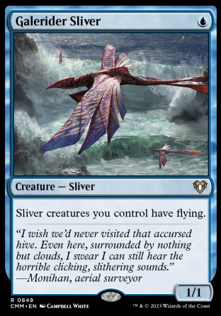 (849) Magic The Gathering Commander Masters: Extras Single: Galerider Sliver  Rare