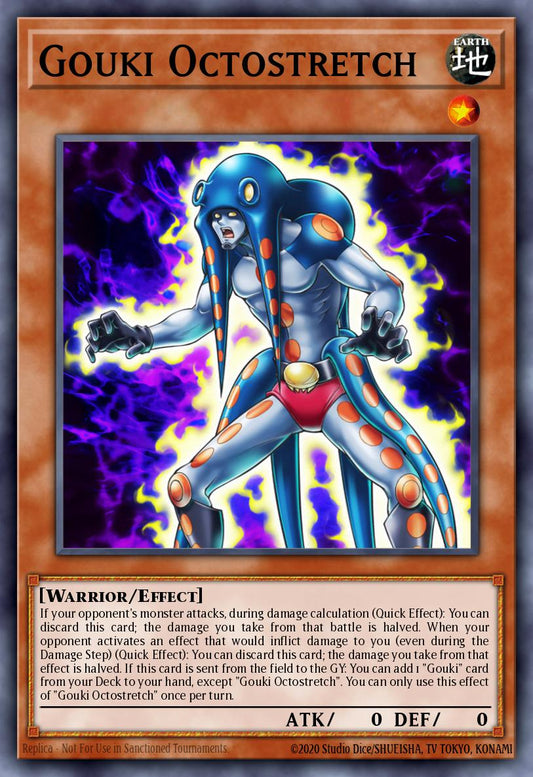 (006) YuGiOh TCG MP19: 2019 Gold Sarcophagus Tin Mega Pack Single: Gouki Octostretch  Common