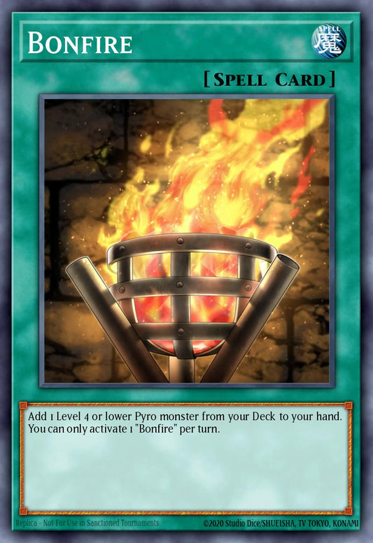 (133) YuGiOh TCG MP24: 25th Anniversary Tin: Dueling Mirrors Single: Bonfire  Secret Rare
