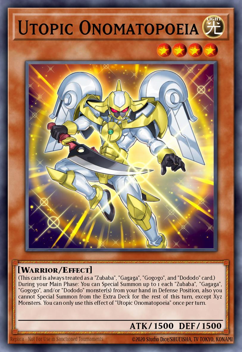 (028) YuGiOh TCG RA04: Quarter Century Stampede Single: Utopic Onomatopoeia (V.5 - Quarter Century Secret Rare)  Quarter Century Secret Rare