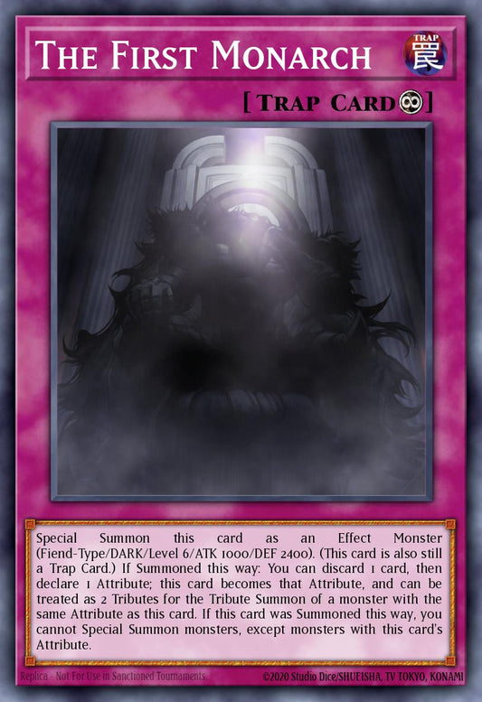 (243) YuGiOh TCG MP14: 2014 Mega-Tins Mega-Pack Single: The First Monarch  Secret Rare