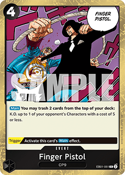 (EB01-051) One Piece TCG PRB02: The Best Vol.2 Single: Finger Pistol (EB01-051) (V.1)  Rare