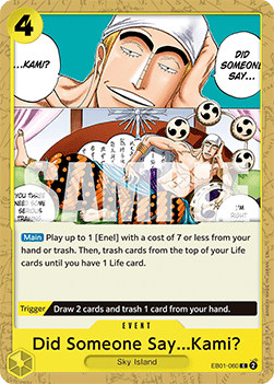 (EB01-060) One Piece TCG PRB02: The Best Vol.2 Single: Did Someone Say...Kami? (EB01-060) (V.1)  Common